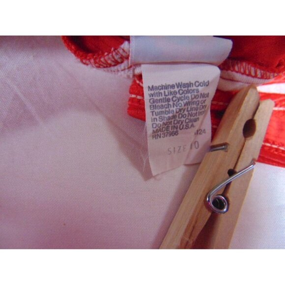 Vintage 80s Paradise Beach Club Red Swimsuit US 10 High Thigh Low Back Mervyns - Picture 6 of 9